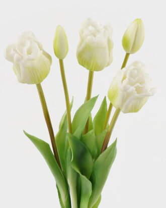 Artificial Flower 18*18*46cm Tulip *5 bundle GS-24523012-W1 Bouquet 3,000+ sqm showroom with thousands of artificial flowers, plants & trees ready for global sourcing.