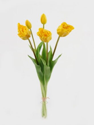 Artificial Flower 18*18*46cm Tulip *5 bundle GS-24523012-W1 Bouquet 3,000+ sqm showroom with thousands of artificial flowers, plants & trees ready for global sourcing.