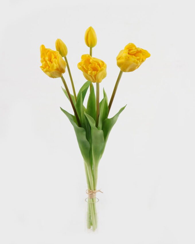 Artificial Flower 18*18*46cm Tulip *5 bundle GS-24523012-Y1 Bouquet YeahFlower is one of Chinese leading OEM manufacturers and exporters , supplying the silk flowers, wholesale artificial trees