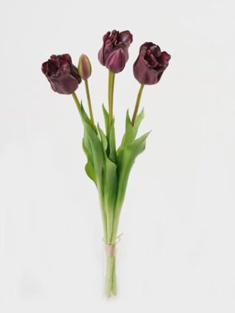 Artificial Flower 18*18*46cm Tulip *5 bundle GS-24523012-Y1 Bouquet 3,000+ sqm showroom with thousands of artificial flowers, plants & trees ready for global sourcing.