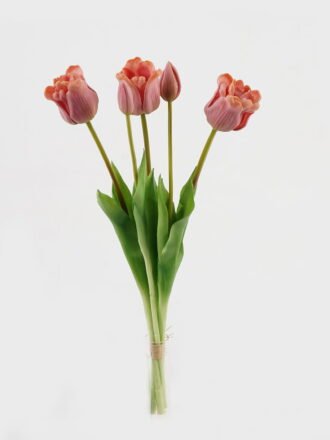 Artificial Flower 14*14*31cm Tulip *5 bundle GS-24523017-P1 Bouquet 3,000+ sqm showroom with thousands of artificial flowers, plants & trees ready for global sourcing.