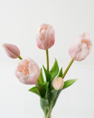 Artificial Flower 17*17*44cm Tulip *5 bundle GS-24523015-P1 Bouquet 3,000+ sqm showroom with thousands of artificial flowers, plants & trees ready for global sourcing.