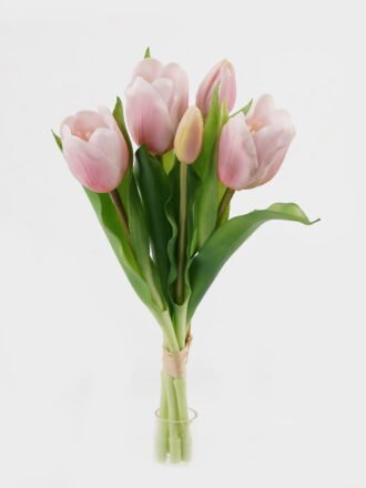 Artificial Flower 14*14*31cm Tulip *5 bundle GS-24523017-R1 Bouquet 3,000+ sqm showroom with thousands of artificial flowers, plants & trees ready for global sourcing.