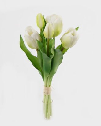 Artificial Flower 14*14*31cm Tulip *5 bundle GS-24523017-W1 Bouquet 3,000+ sqm showroom with thousands of artificial flowers, plants & trees ready for global sourcing.