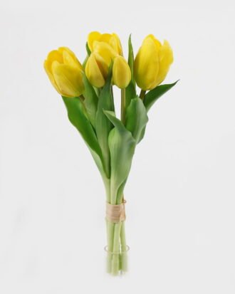 Artificial Flower 14*14*31cm Tulip *5 bundle GS-24523017-Y1 Bouquet 3,000+ sqm showroom with thousands of artificial flowers, plants & trees ready for global sourcing.