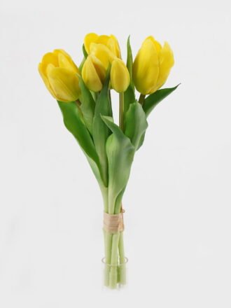 Artificial Flower 14*14*31cm Tulip *5 bundle GS-24523017-W1 Bouquet 3,000+ sqm showroom with thousands of artificial flowers, plants & trees ready for global sourcing.