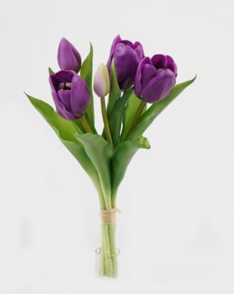 Artificial Flower 14*14*31cm Tulip *5 bundle GS-24523017-Z1 Bouquet 3,000+ sqm showroom with thousands of artificial flowers, plants & trees ready for global sourcing.