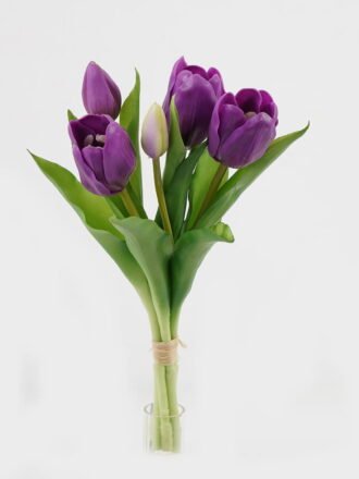 Artificial Flower 16*16*31cm Tulip *5 bundle GS-24523019-O1 Bouquet 3,000+ sqm showroom with thousands of artificial flowers, plants & trees ready for global sourcing.