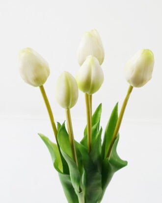 Artificial Flower 15*15*43cm Tulip *5 bundle GS-24523018-W1 Bouquet 3,000+ sqm showroom with thousands of artificial flowers, plants & trees ready for global sourcing.