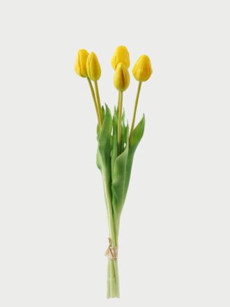 Artificial Flower 15*15*43cm Tulip *5 bundle GS-24523018-W1 Bouquet 3,000+ sqm showroom with thousands of artificial flowers, plants & trees ready for global sourcing.