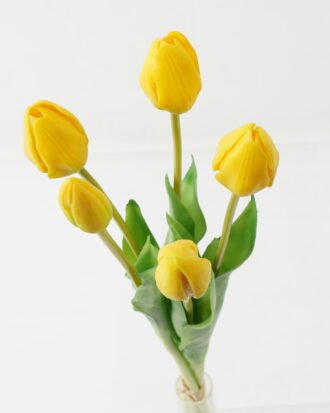 Artificial Flower 15*15*43cm Tulip *5 bundle GS-24523018-Y1 Bouquet 3,000+ sqm showroom with thousands of artificial flowers, plants & trees ready for global sourcing.