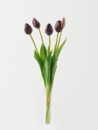 Artificial Flower 16*16*46cm Tulip *5 bundle GS-24523020 Bouquet 3,000+ sqm showroom with thousands of artificial flowers, plants & trees ready for global sourcing.