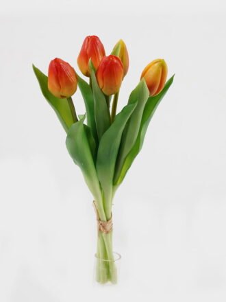 Artificial Flower 14*14*31cm Tulip *5 bundle GS-24523017-Z1 Bouquet 3,000+ sqm showroom with thousands of artificial flowers, plants & trees ready for global sourcing.