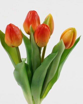 Artificial Flower 16*16*31cm Tulip *5 bundle GS-24523019-O1 Bouquet 3,000+ sqm showroom with thousands of artificial flowers, plants & trees ready for global sourcing.