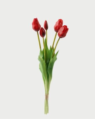 Artificial Flower 16*16*46cm Tulip *5 bundle GS-24523020-R1 Bouquet 3,000+ sqm showroom with thousands of artificial flowers, plants & trees ready for global sourcing.