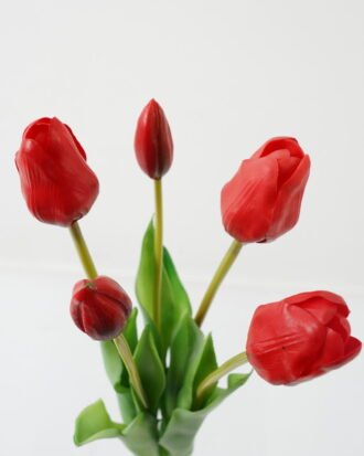 Artificial Flower 16*16*46cm Tulip *5 bundle GS-24523020-R1 Bouquet 3,000+ sqm showroom with thousands of artificial flowers, plants & trees ready for global sourcing.