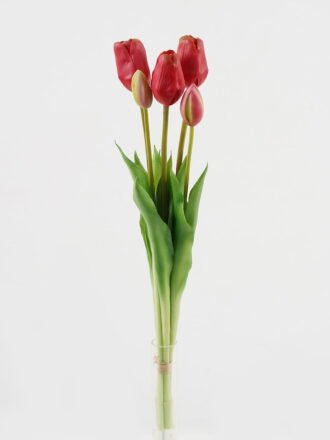 Artificial Flower 16*16*31cm Tulip *5 bundle GS-24523011CONTI-R1 Bouquet 3,000+ sqm showroom with thousands of artificial flowers, plants & trees ready for global sourcing.