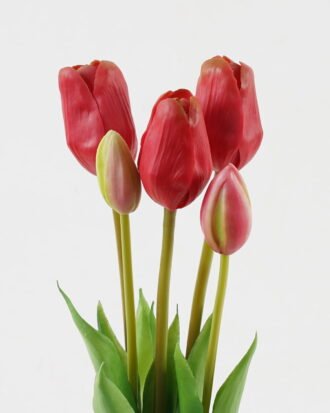 Artificial Flower 16*16*46cm Tulip *5 bundle GS-24523020-R2 Bouquet YeahFlower is one of Chinese leading OEM manufacturers and exporters , supplying the silk flowers, wholesale artificial trees