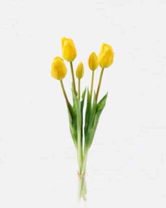 Artificial Flower 16*16*46cm Tulip *5 bundle GS-24523020-Y1 Bouquet 3,000+ sqm showroom with thousands of artificial flowers, plants & trees ready for global sourcing.