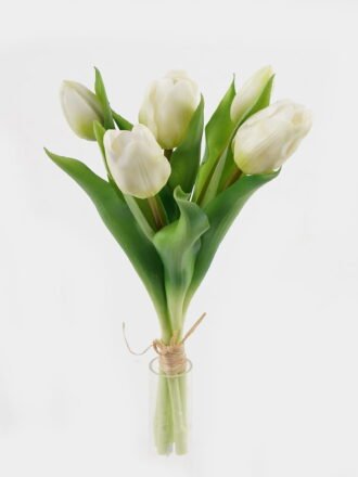 Artificial Flower 14*14*31cm Tulip *5 bundle GS-24523021-O1 Bouquet 3,000+ sqm showroom with thousands of artificial flowers, plants & trees ready for global sourcing.