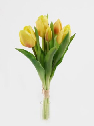 Artificial Flower 14*14*31cm Tulip *5 bundle GS-24523021-Z1 Bouquet 3,000+ sqm showroom with thousands of artificial flowers, plants & trees ready for global sourcing.