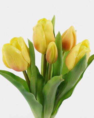 Artificial Flower 14*14*31cm Tulip *5 bundle GS-24523021-Y1 Bouquet 3,000+ sqm showroom with thousands of artificial flowers, plants & trees ready for global sourcing.