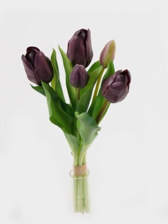 Artificial Flower 14*14*31cm Tulip *5 bundle GS-24523021-Y1 Bouquet 3,000+ sqm showroom with thousands of artificial flowers, plants & trees ready for global sourcing.