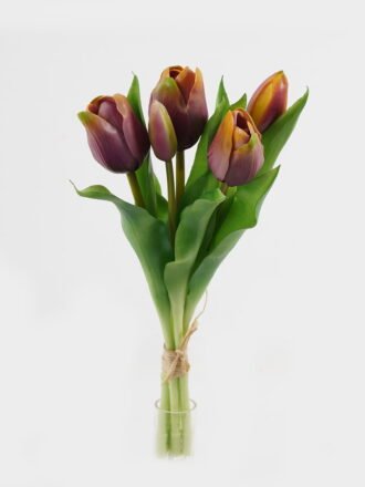 Artificial Flower 16*16*38cm Tulip *5 bundle GS-24523023-Y2 Bouquet 3,000+ sqm showroom with thousands of artificial flowers, plants & trees ready for global sourcing.