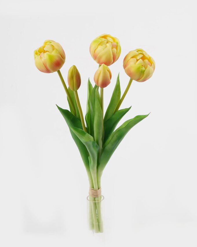 Artificial Flower 16*16*38cm Tulip *5 bundle GS-24523023-Y2 Bouquet YeahFlower is one of Chinese leading OEM manufacturers and exporters , supplying the silk flowers, wholesale artificial trees