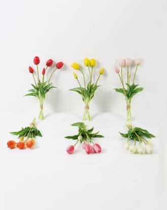 Artificial Flower 17*17*38cm  Tulip *5 bundle GS-31323001CONTI Bouquet 3,000+ sqm showroom with thousands of artificial flowers, plants & trees ready for global sourcing.