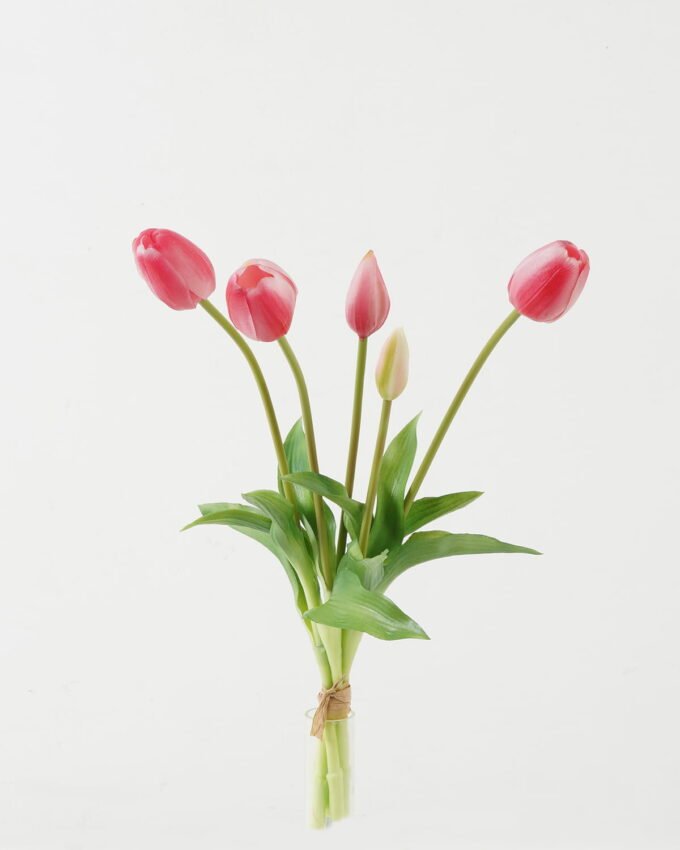 Artificial Flower 17*17*38cm  Tulip *5 bundle GS-31323001CONTI Bouquet YeahFlower is one of Chinese leading OEM manufacturers and exporters , supplying the silk flowers, wholesale artificial trees