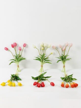 Artificial Flower 20*20*44cm Tulip *4 bundle GS-31323003CONTI-Y1 Bouquet 3,000+ sqm showroom with thousands of artificial flowers, plants & trees ready for global sourcing.