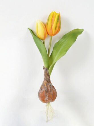 Artificial Flower 12*5*25cm Tulip+Onion *2 single stem GS-41523028-W1 Potted Flowers&Plants 3,000+ sqm showroom with thousands of artificial flowers, plants & trees ready for global sourcing.