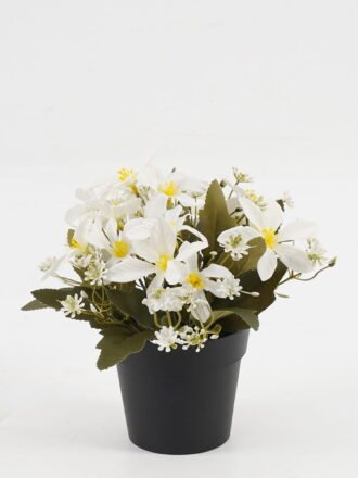 Artificial Flower 20*20*19cm Rose hydrangea in PP pot GS-03323031-C1 Potted Flowers&Plants 3,000+ sqm showroom with thousands of artificial flowers, plants & trees ready for global sourcing.