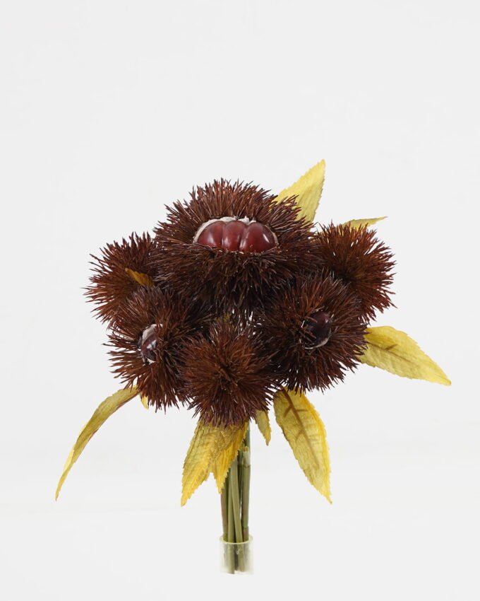 Artificial Plant Chinese chestnut 7 bundle GS-63623005_5 Artificial Plant 20*20*24cm Chinese chestnut *7 bundle GS-63623005 Leaves&Sprays&Foliages YeahFlower is one of Chinese leading OEM manufacturers and exporters , supplying the silk flowers, wholesale artificial trees