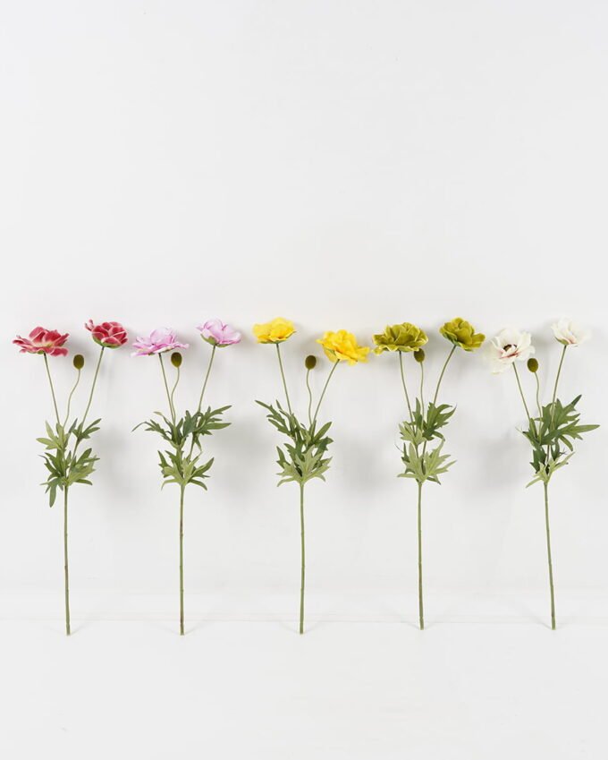 Artificial Flower 17*17*56cm Anemone *2 single stem GS-16823084-R1 Single Flowers YeahFlower is one of Chinese leading OEM manufacturers and exporters , supplying the silk flowers, wholesale artificial trees