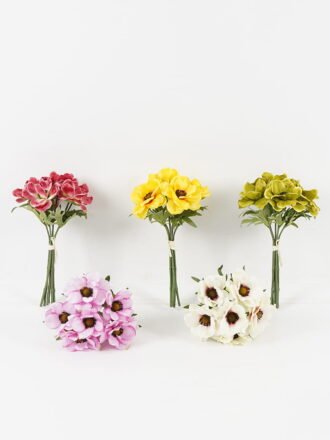 Artificial Flower 18*18*34cm Anemone *6 bundle GS-16823086-R1 Bouquet 3,000+ sqm showroom with thousands of artificial flowers, plants & trees ready for global sourcing.