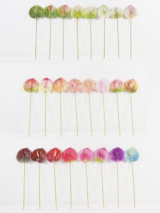 Artificial Flower 16*63cm Anthurium single stem GS-71623003-G4 Single Flowers 3,000+ sqm showroom with thousands of artificial flowers, plants & trees ready for global sourcing.