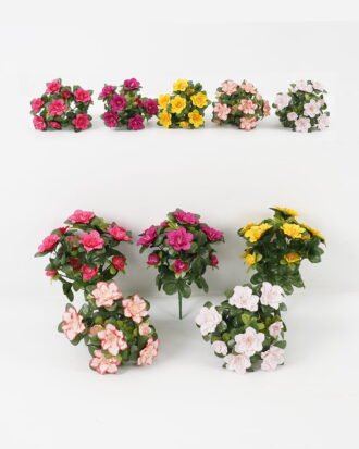 Artificial Flower 22*22*27cm Azalea *13 bush/30 lvs GS-30423095 Flowers Bush YeahFlower is one of Chinese leading OEM manufacturers and exporters , supplying the silk flowers, wholesale artificial trees