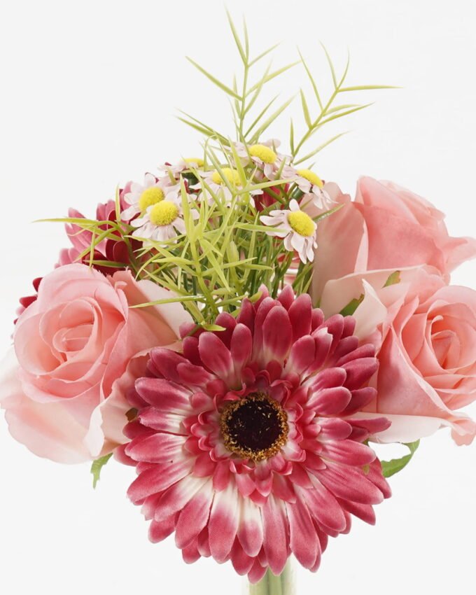 Artificial Flower 19*19*30cm Chrysanthemum+rose+chamomile *7 bush GS-16823087 Bouquet YeahFlower is one of Chinese leading OEM manufacturers and exporters , supplying the silk flowers, wholesale artificial trees