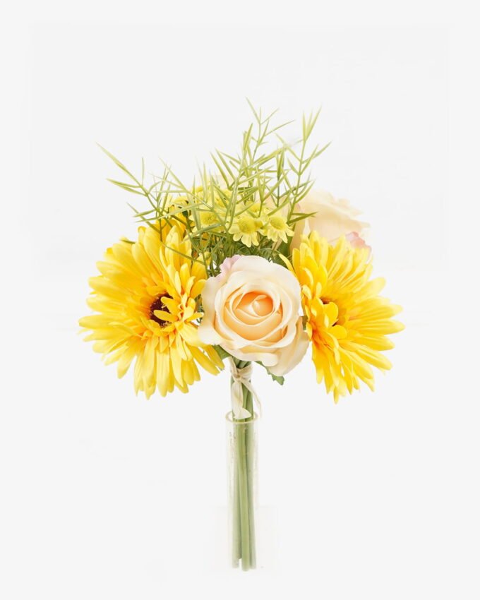 Artificial Flower 19*19*30cm Chrysanthemum+rose+chamomile *7 bush GS-16823087 Bouquet YeahFlower is one of Chinese leading OEM manufacturers and exporters , supplying the silk flowers, wholesale artificial trees