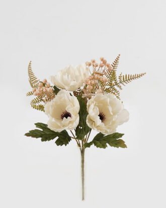 Artificial Flower 20*20*29cm Clematis Babysbreath *6 bush GS-16823091-W1 Flowers Bush YeahFlower is one of Chinese leading OEM manufacturers and exporters , supplying the silk flowers, wholesale artificial trees