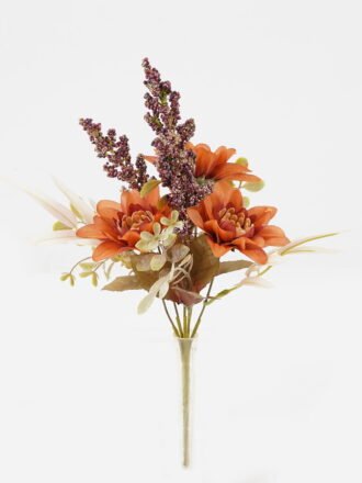 Artificial Flower 20*20*33cm Dahlia+Fruit *6 bush GS-16823066 Flowers Bush 3,000+ sqm showroom with thousands of artificial flowers, plants & trees ready for global sourcing.