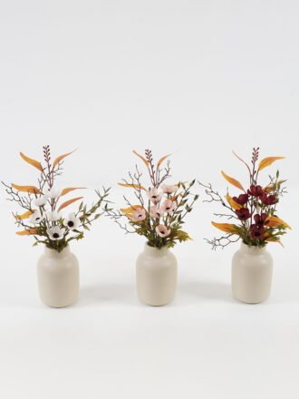 Artificial Flower 16*16*29cm Mum in Ceramic pot GS-16823041 Potted Flowers&Plants YeahFlower is one of Chinese leading OEM manufacturers and exporters , supplying the silk flowers, wholesale artificial trees