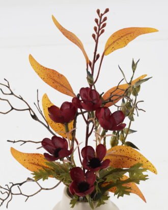 Artificial Flower 17*17*29cm Eucalyptus leaf+flower in Ceramic pot GS-16823042 Potted Flowers&Plants YeahFlower is one of Chinese leading OEM manufacturers and exporters , supplying the silk flowers, wholesale artificial trees