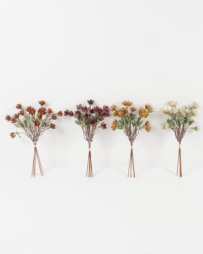 Artificial Flower 17*17*37cm Flower bundle GS-40723028 Flowers Bush YeahFlower is one of Chinese leading OEM manufacturers and exporters , supplying the silk flowers, wholesale artificial trees