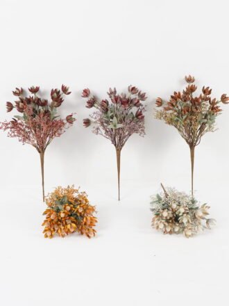 Artificial Flower 26*26*80cm Rose bush GS-40723024 Flowers Bush 3,000+ sqm showroom with thousands of artificial flowers, plants & trees ready for global sourcing.
