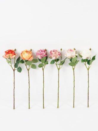 Artificial Flower 15*15*45cm French rose *2 single stem GS-48723013-P3 Single Flowers 3,000+ sqm showroom with thousands of artificial flowers, plants & trees ready for global sourcing.