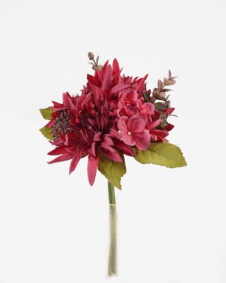 Artificial Flower 18*18*26cm Garden dahlia *5 bundle GS-72023011-R2 Bouquet YeahFlower is one of Chinese leading OEM manufacturers and exporters , supplying the silk flowers, wholesale artificial trees
