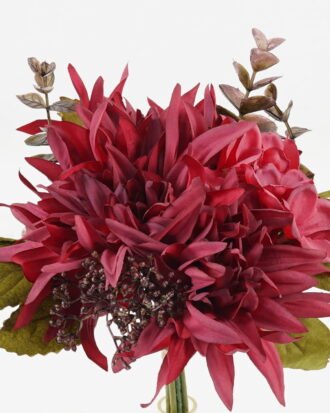 Artificial Flower 18*18*26cm Garden dahlia *5 bundle GS-72023011-R2 Bouquet YeahFlower is one of Chinese leading OEM manufacturers and exporters , supplying the silk flowers, wholesale artificial trees